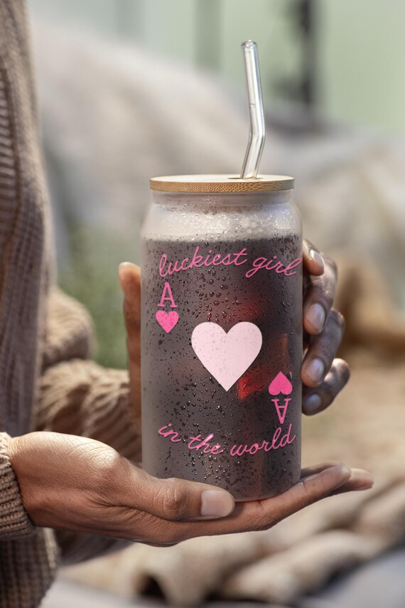 Bicchiere con beccuccio La ragazza più fortunata del mondo