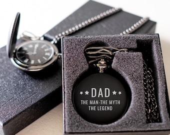 Reloj de bolsillo personalizado para papá: regalo personalizado para el Día del Padre