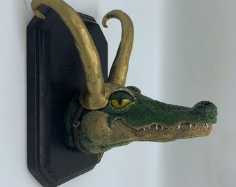 Alligator Loki Sculpture