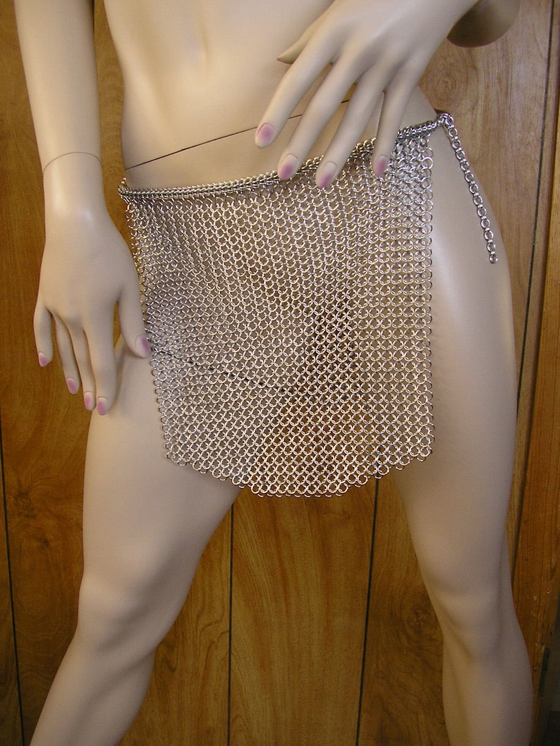 29 to 39 adjustable Chainmail loincloth  Unisex Etsy