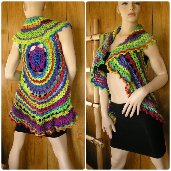 Crochet gypsy vest discount