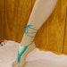 Handmade -Ocean Green Lace  Barefoot Sandals - crochet lace- cotton - one size fits all 