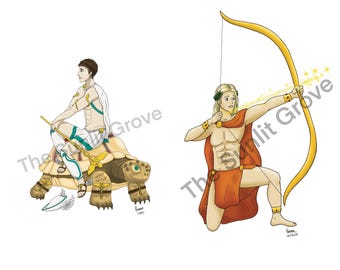Greek Deity Portrait Stickers - Greek God and Goddess Portrait Stickers