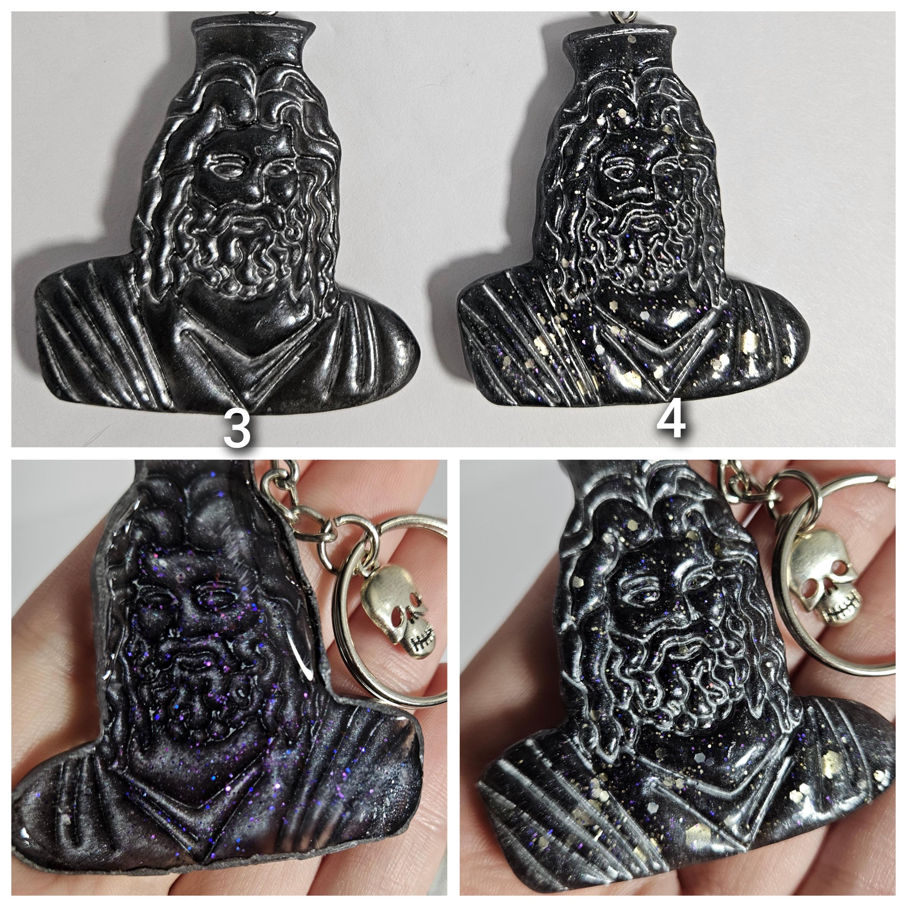 Hades & Persephone Resin Bust Keychains - Greek God and Goddess of the ...