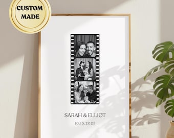 Lámina personalizada para parejas, regalo de compromiso personalizado, decoración de pared personalizada para parejas, ideal como regalo de primer aniversario o recuerdo para parejas.