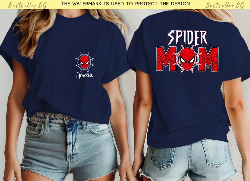 Custom Family Spider T-Shirt, Spiderman Birthday Shirt, Spider Dad,Spider Mom Shirts,Matching , Marvell Family Tee, Spiderman Family Shir
