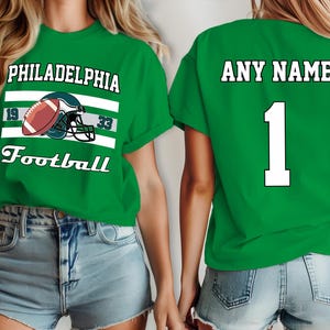 Voetbalshirt Philadelphia, jersey Eagle Custom, teamnaam en teamnummer, custom shirt, kindervoetbalshirt, voetbalshirt heren