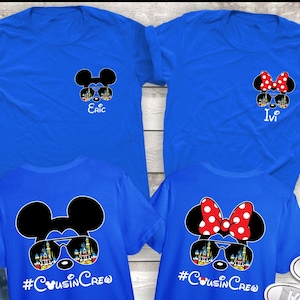 Disneyland Cousin crew shirt, Disney family shirt, Custom Cousin crew shirt with name, Cousin squad shirts, Disneyworld shirt