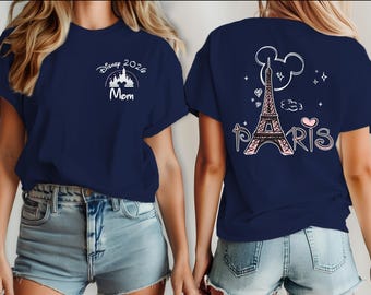 Disneyland Paris Shirt, Disneyland Paris Urlaub Shirt, Eiffelturm Shirt, 2026 Familien Urlaub Shirt, Disneyland T-Shirt