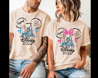 Disney Trip 2026 Shirt, Disney Familiennamen Urlaub 2026 Familienurlaub 2026 Shirts, Disneyland Shirts, Disney Paar Shirts Disneyworld