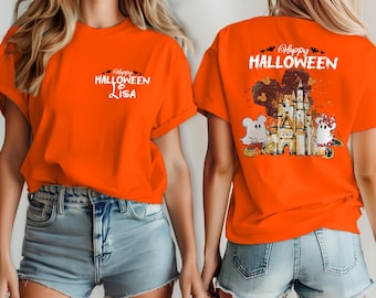 Disney Halloween 2026 , party Shirt two sided, Custom Halloween Disney Tshirt,Disney Family Matching Halloween Tee,Disneyland Halloween