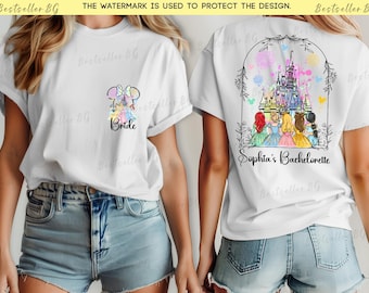 Disney Bachelorette party shirt, Personalized Disney Bride shirt, Custom The bach club shirt, , Bride crew tee, Disney Team bride shirt