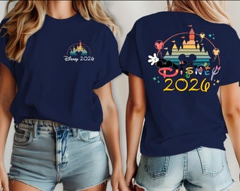Camisetas personalizadas de Disney Vacation 2026, camisetas de Disneyland, camisetas de pareja de Disney, Disneyworld