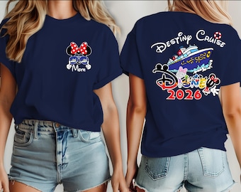 Disney Cruise Shirt, Disney Destiny Cruise 2026 Shirt, Mickey und Minnie Shirts, Familie Cruise Shirt, Disney Paar Shirts Disneyworld T-Shirt