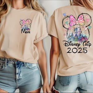Custom Disney Vacation 2025 family vacation 2025 Shirts, Disney Trip 2025 Shirt, Disneyland Shirts, Disney Couple Shirts, Disneyworld