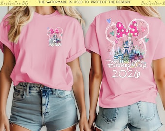 Custom Disney Vacation 2026 family vacation 2026 Shirts, Disney Trip 2026 Shirt, Disneyland Shirts, Disney Couple Shirts, Disneyworld