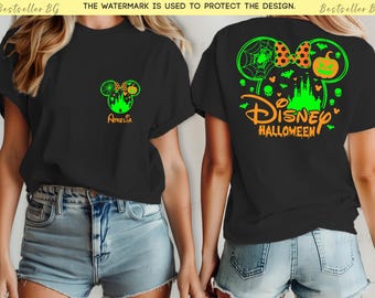 Disney Halloween 2026 , party Shirt two sided, Custom Halloween Disney Tshirt,Disney Family Matching Halloween Tee,Disneyland Halloween