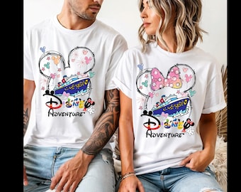Camiseta Disney Cruise, camiseta Disney Adventure Cruise, camisetas Mickey e Minnie, camiseta Family Cruise, camisetas Disney Couple, camiseta Disneyworld