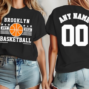 Brooklyn basketball shirt, jersey Net Custom, your team name and number,  custom shirt, kid's basketball shirt, man basketball jersey