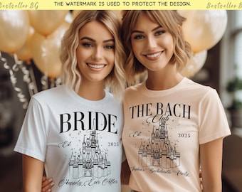 Personalized Disney Bride shirt, The bach club shirt, Custom Bachelorette party shirt, Bride crew tee, Disney Team bride shirt