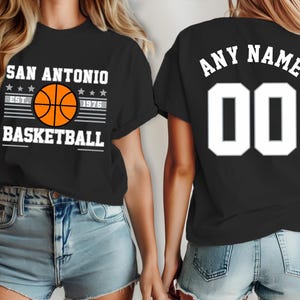 San Antonio basketball shirt, jersey Spur Custom, your team name and number,  custom shirt, kid&#39;s basketball shirt, basketball jersey