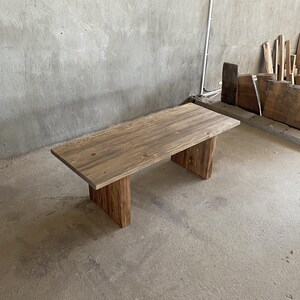 Rustic Solid Wood Coffee Table – Handmade Farmhouse Living Room Centerpiece