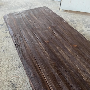 Handmade Rustic Live Edge Coffee Table – Solid Wood Farmhouse Centerpiece