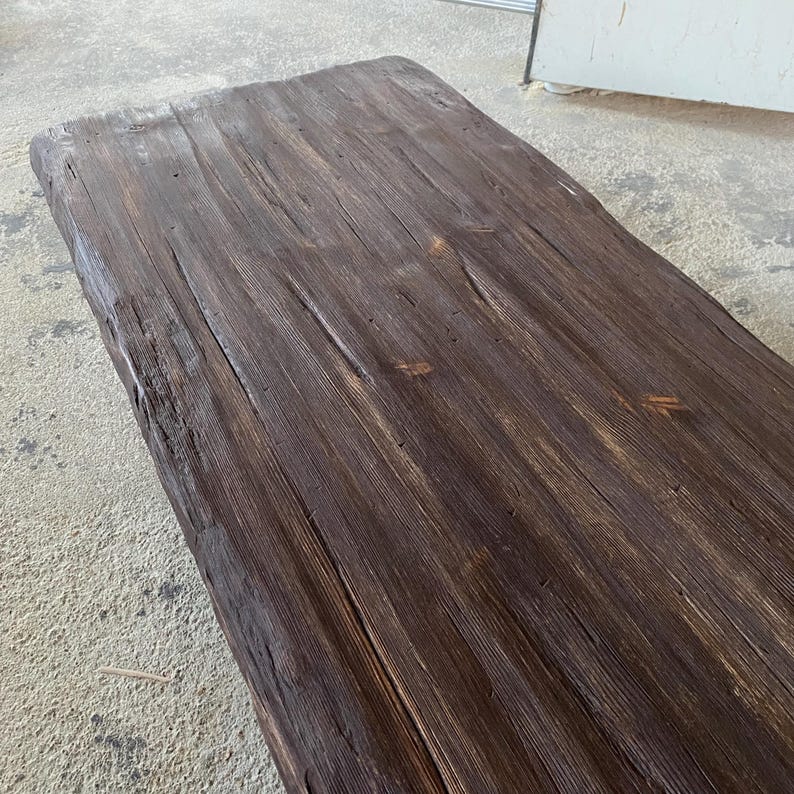 Handmade Rustic Live Edge Coffee Table – Solid Wood Farmhouse Centerpiece
