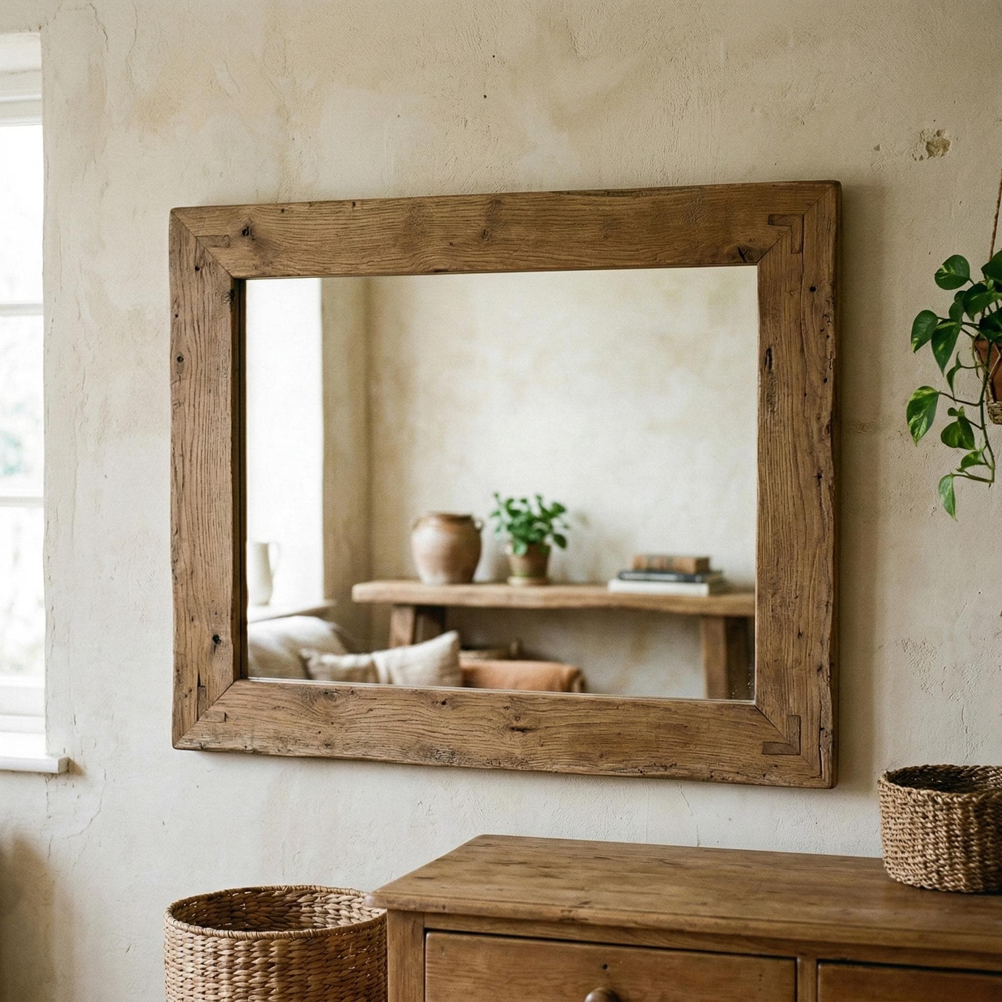 Wood mirror - Etsy 日本