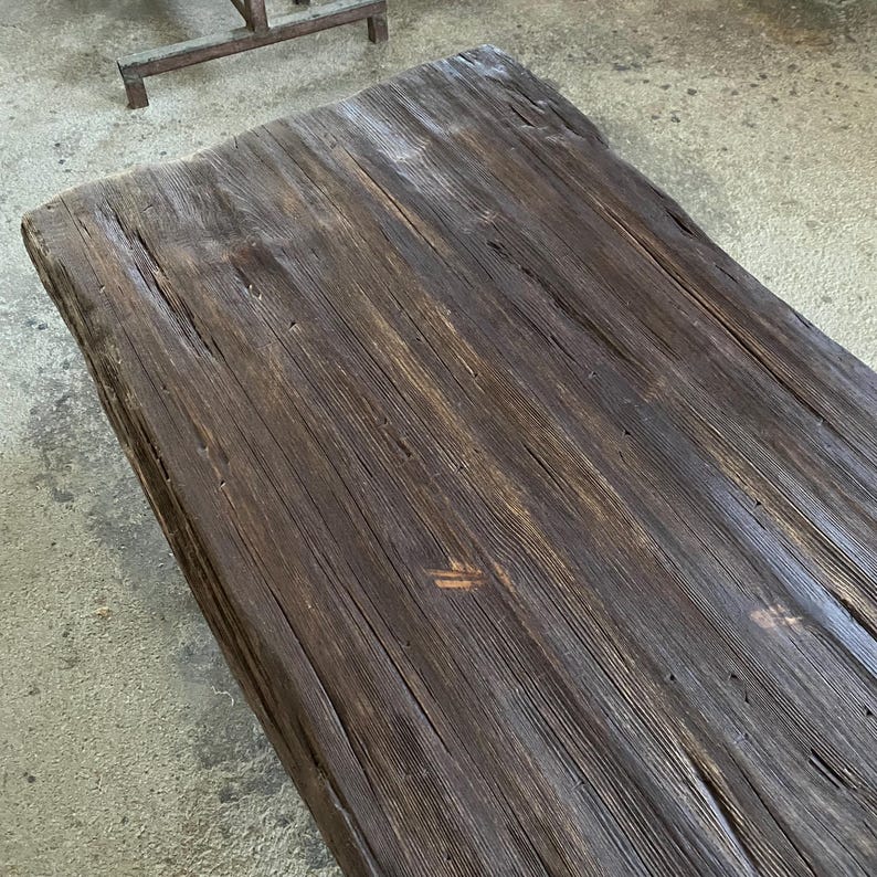 Handmade Rustic Live Edge Coffee Table – Solid Wood Farmhouse Centerpiece