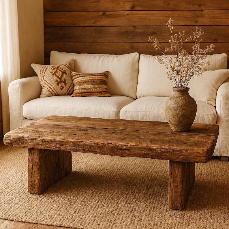 Curated visual reference: Rustic Wood Coffee Table Reference: Rustic Wood Coffee Table Handmade Reclaimed Wood Living Room Table