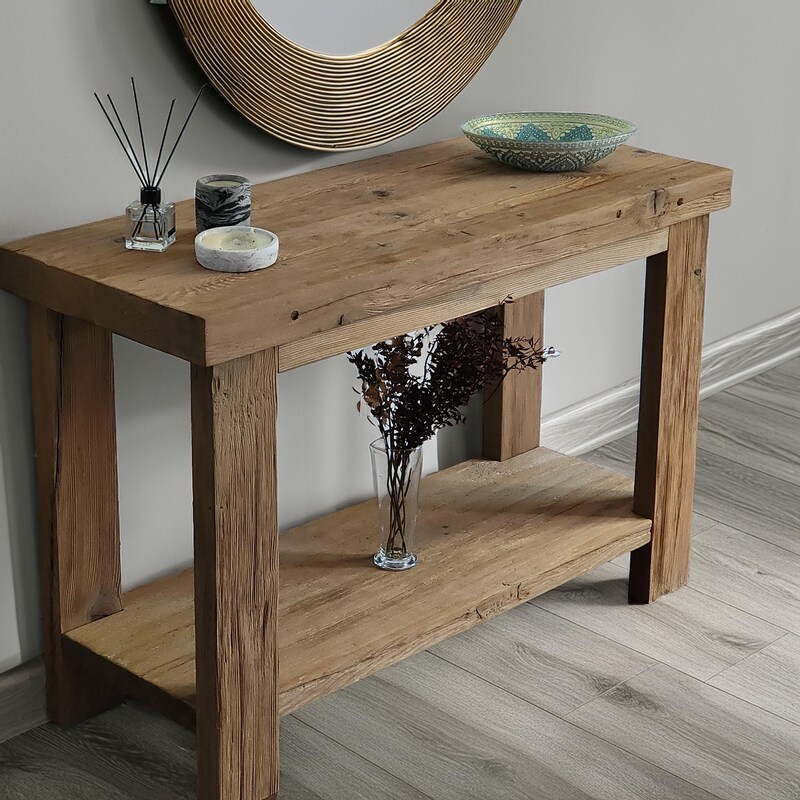 Rustic Console Table - Etsy