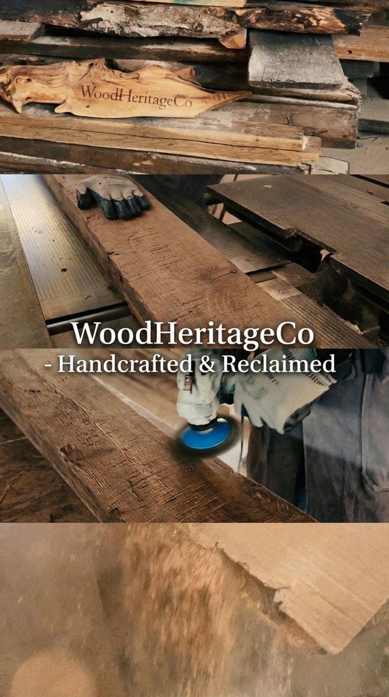 Handmade Rustic Live Edge Coffee Table – Solid Wood Farmhouse Centerpiece