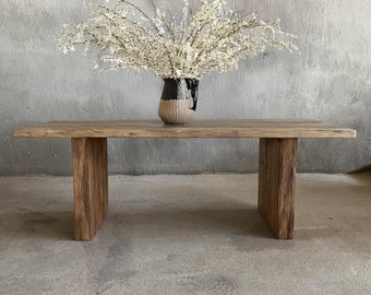 Handmade Furniture from  Wood, Rustic Farmhouse Single Coffee Table, Perfect Living Room Centerpiece