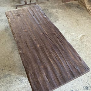 Handmade Rustic Live Edge Coffee Table – Solid Wood Farmhouse Centerpiece