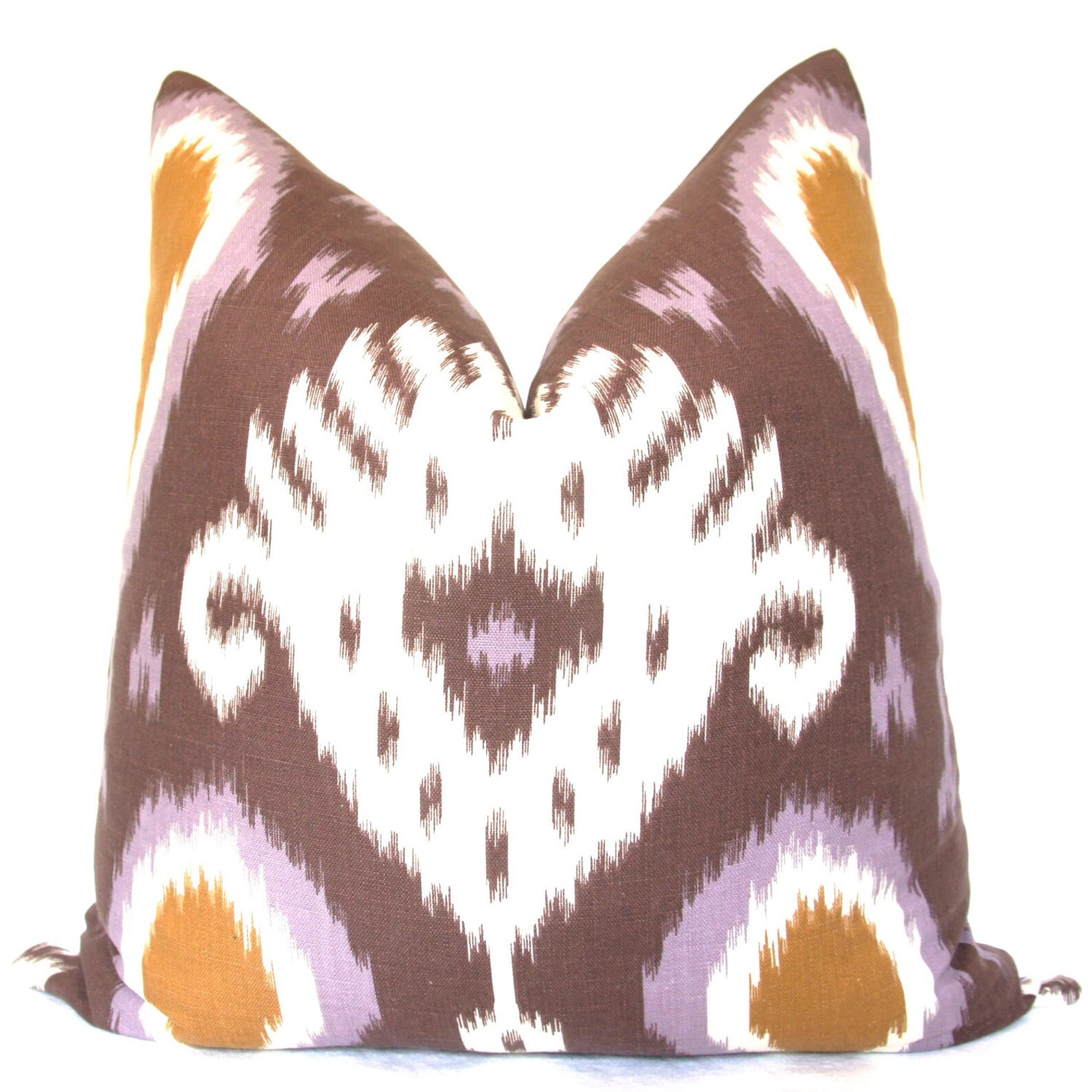 Purple Pillow, Purple Ikat, Handmade Pillow, Decorative Pillow, Throw
