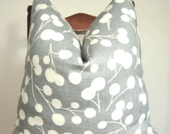 Kravet, Gray Pillow, Pillow Cover, Decorative Pillow, Throw Pillow, Gray Berry, Home Furnishing, Home Decor, Handmade Pillow