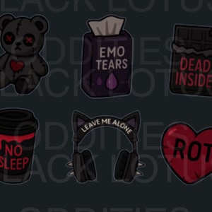 65 Twitch Emotes Emo Forever Bundle