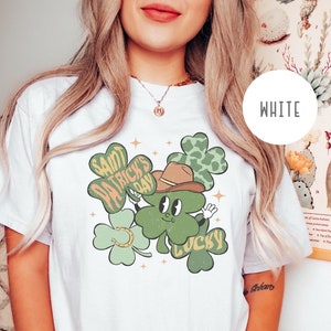 Saint Patricks Day Lucky Cowboy Shamrock Shirt, Western St Patrick’s Day Shirt, Lucky Cowboy Shirts, Lucky Shamrock,St Patrick’s Gifts-BC040