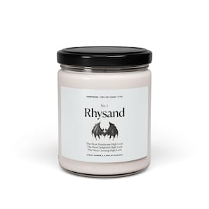 Rhysand candle, High Lord of the Night Court, ACOTAR candle, Cozy candle, Fantasy Gift, Book Lover Candle, ACOTAR merch, Bookish