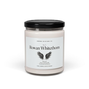 Rowan Whitethorn candle, Throne of Glass, Book candle, Prince of Doranelle, Gifts for readers, Gifts for her, Cozy Candle, bookish gift