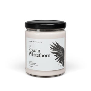 Rowan Whitethorn candle, Throne of Glass, Book candle, Prince of Doranelle, Gifts for readers, Gifts for her, Cozy Candle, bookish gift