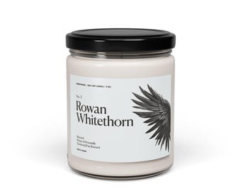 Rowan Whitethorn Soy Candle, Throne of Glass Bookish Gift