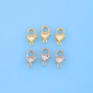 18K Gold Filled Lobster Clasp,Carabiner Lock Connector,Spring Push Gate For DIY Jewelry Clasp Finding Necklace Bracelet