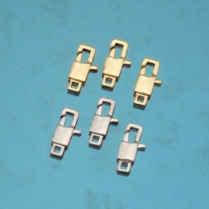 18K Gold Filled Lobster Clasp,Carabiner Lock Connector,Spring Push Gate For DIY Jewelry Clasp Finding Necklace Bracelet
