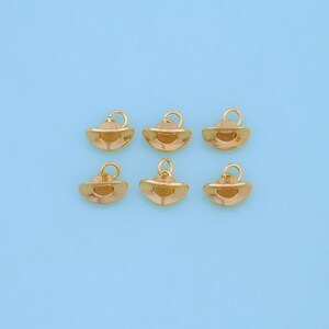 18K Gold Filled Cowboy Hat Pendant,Dainty Hat Charm Bracelet Necklace for DIY Jewelry Making Supply