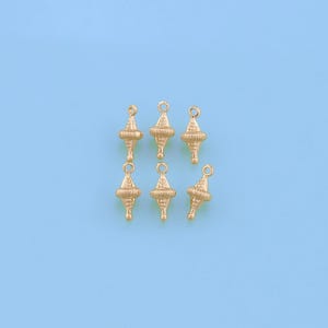 18K Gold Filled Tiny Diamond Pendant,Diamond Rattan Charm Bracelet Necklace for DIY Jewelry Making Supply
