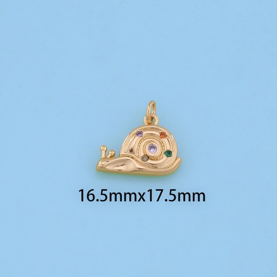 RAIDIN Collana di Lumache in Acciaio Inox Placcato Oro 18K per Donne Ragazze Naturale Semplice Ciondolo Gioielli Regali per Gli Amanti Degli Animali Charms (Argento-047