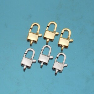 18K Gold Filled Lobster Clasp,Carabiner Lock Connector,Spring Push Gate For DIY Jewelry Clasp Finding Necklace Bracelet