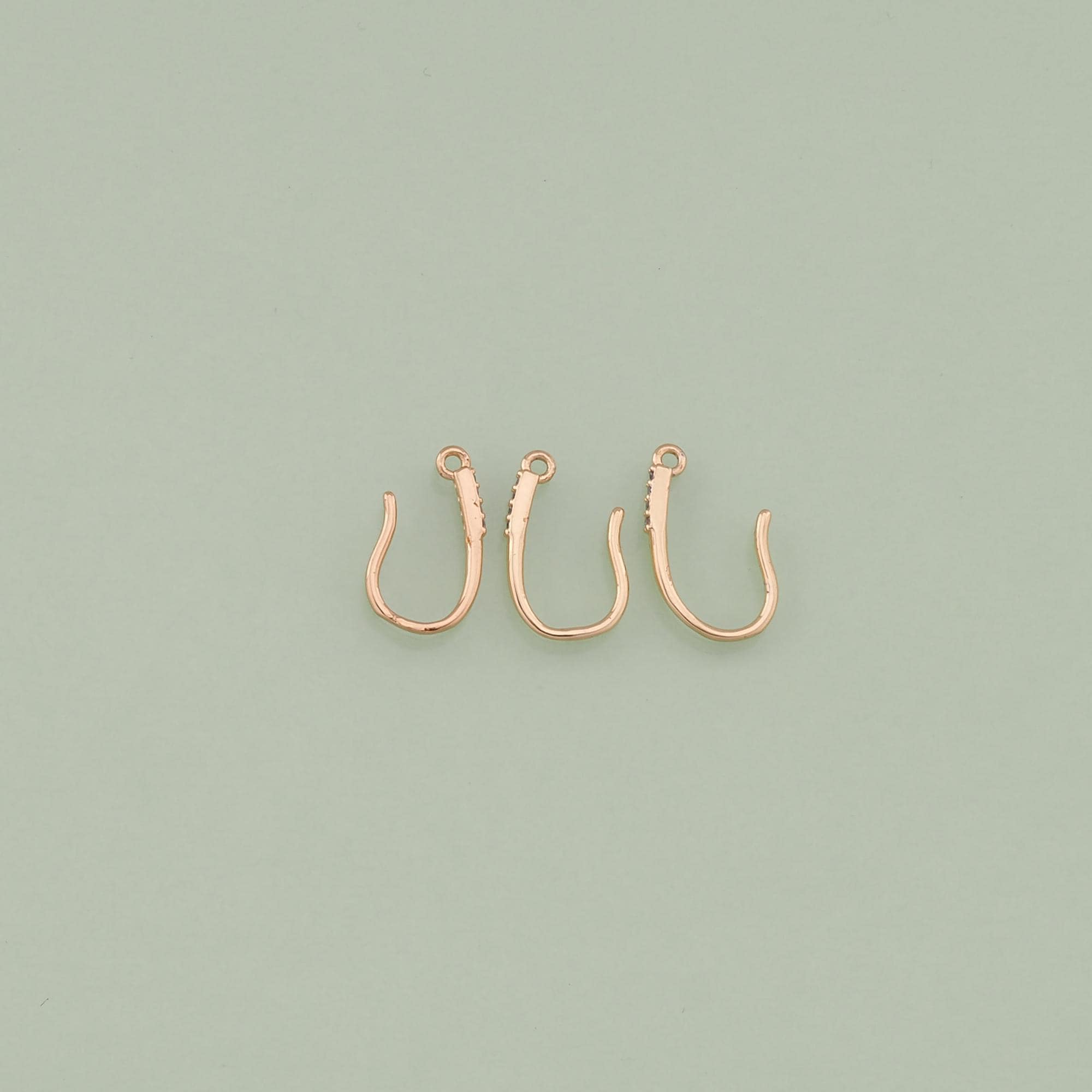 20 Ganci Per Orecchini A Cerchio Huggie Placcati Oro 18K - Con Anelli Di Salto, Per Fai Da Te